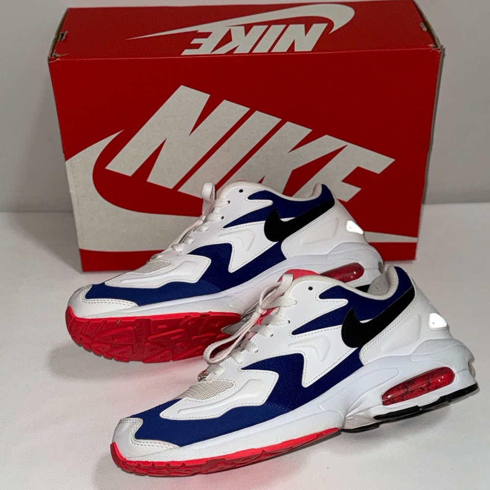 Nike Air Max2 Light White/Blue/Crimson – Men’s 10